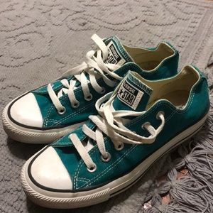 Great Condition Teal Converses Size7